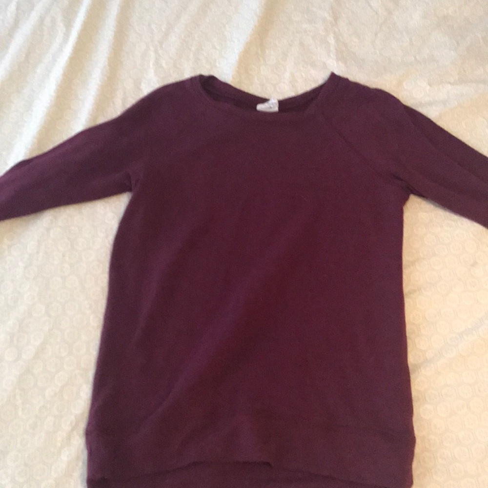 a long sleeve shirt.